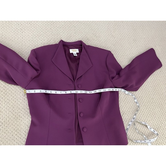 TALBOTS women purple 2- piece skirt suits size 12 - Picture 7 of 16